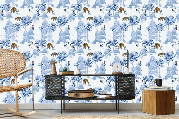 Behang Vogels En Tijgers Bomen - Afbeelding 5