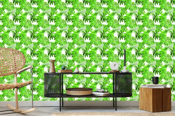 Behang Groene Bladeren - Afbeelding 5