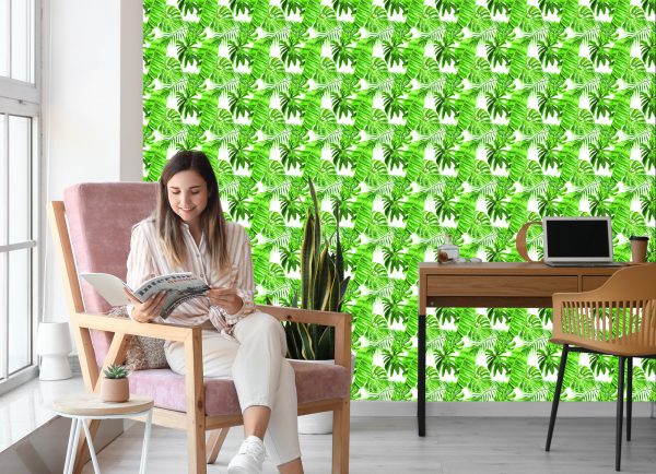 Behang Groene Bladeren - Afbeelding 7