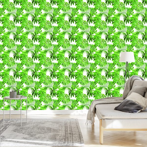 Behang Groene Bladeren - Afbeelding 3