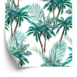 Behang Natuur Palmboom Bladeren Woonkamer Slaapkamer