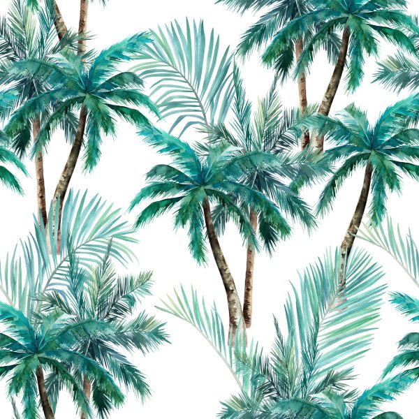Behang Natuur Palmboom Bladeren Woonkamer Slaapkamer - Afbeelding 2