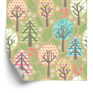 Behang Groene Kleurrijke Planten Kinderkamer