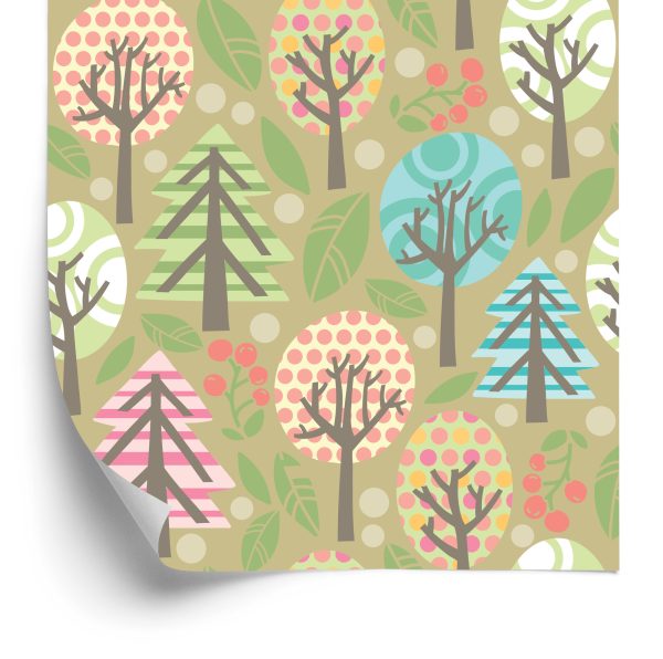 Behang Groene Kleurrijke Planten Kinderkamer