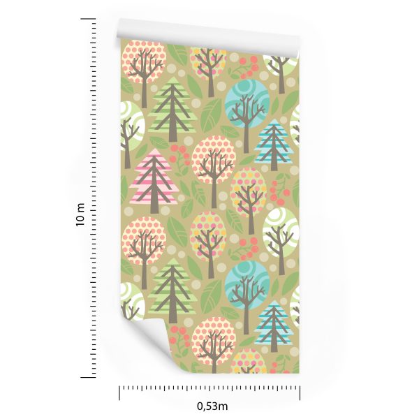 Behang Groene Kleurrijke Planten Kinderkamer - Afbeelding 8