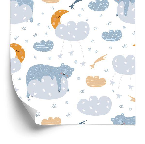 Behang Teddyberen In De Wolken