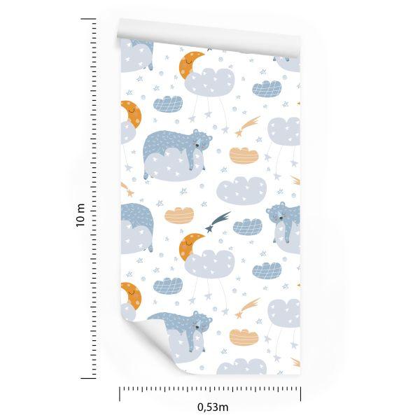 Behang Teddyberen In De Wolken - Afbeelding 8