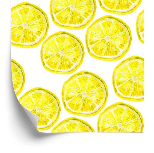 Behang Citroenfruit Voor Eetkeuken