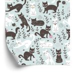 Behang Voor Kinderen - Lieve Katten