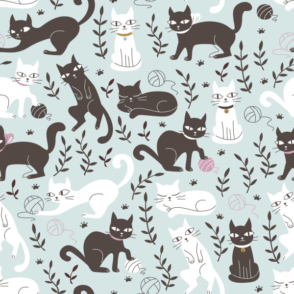 Behang Voor Kinderen - Lieve Katten - Afbeelding 2