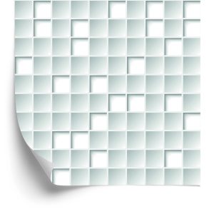 Behang 3D Geometrische Figuren Pleinen Woonkamer