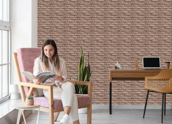 Behang Prachtige Moderne Baksteen - 3D-Effect - Afbeelding 7