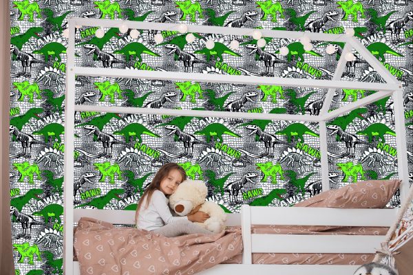 Behang Dinosaurussen Dieren Voor De Jeugdkamer - Afbeelding 7