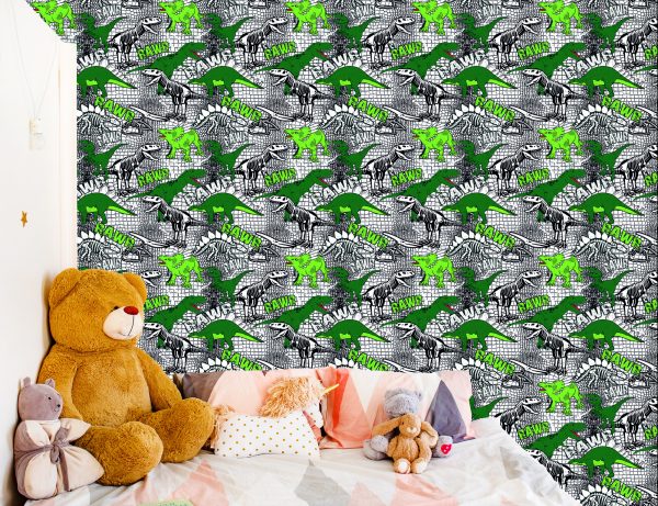 Behang Dinosaurussen Dieren Voor De Jeugdkamer - Afbeelding 6