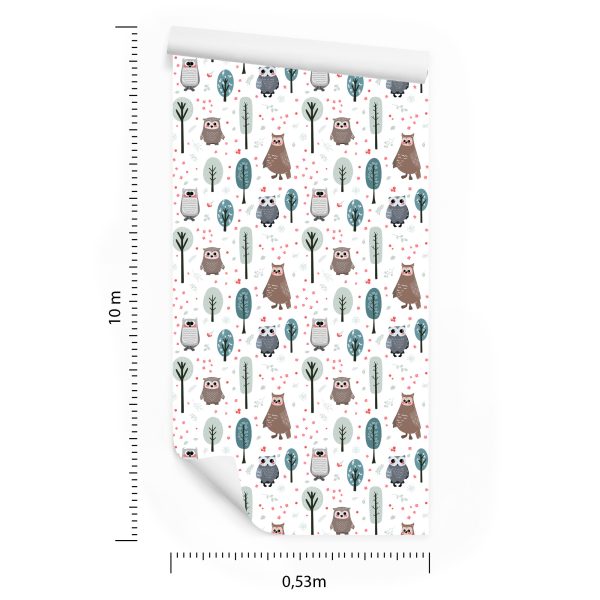 Behang Mooie Uilen - Afbeelding 8