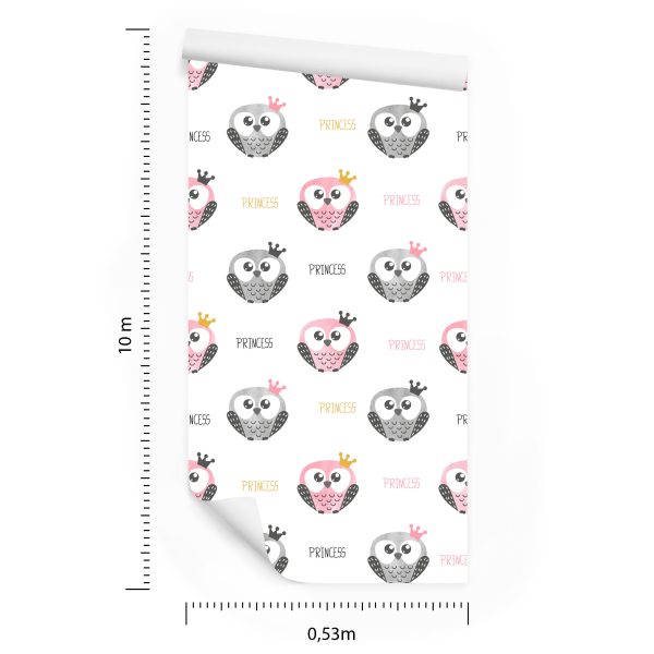 Behang Pastelkleurige Uilen - Afbeelding 8