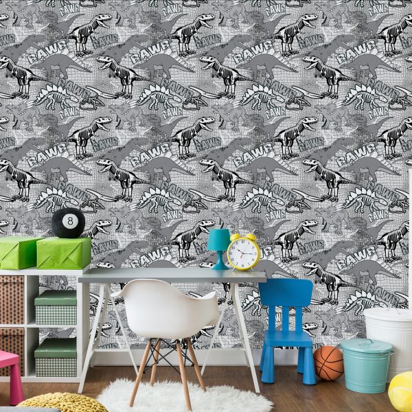 Behang Fotobehang Dinosaurs For Youth Room - Afbeelding 4