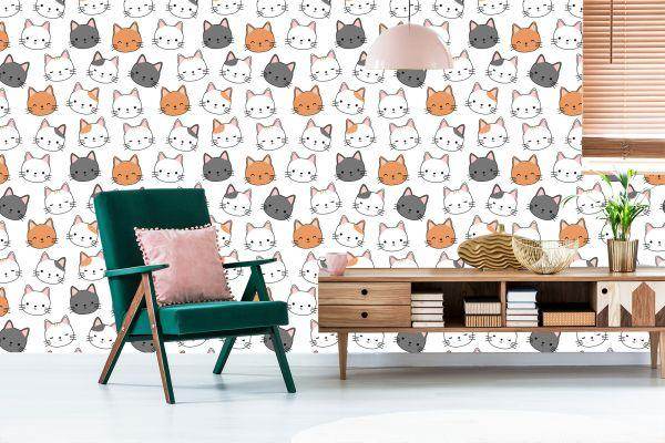 Behang Voor Kinderen - Kleine Katten - Afbeelding 6