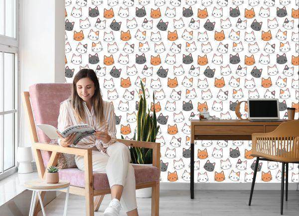 Behang Voor Kinderen - Kleine Katten - Afbeelding 7