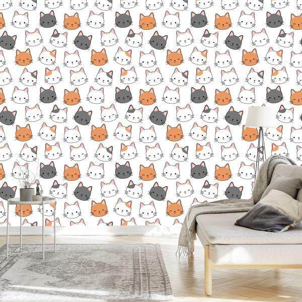 Behang Voor Kinderen - Kleine Katten - Afbeelding 3