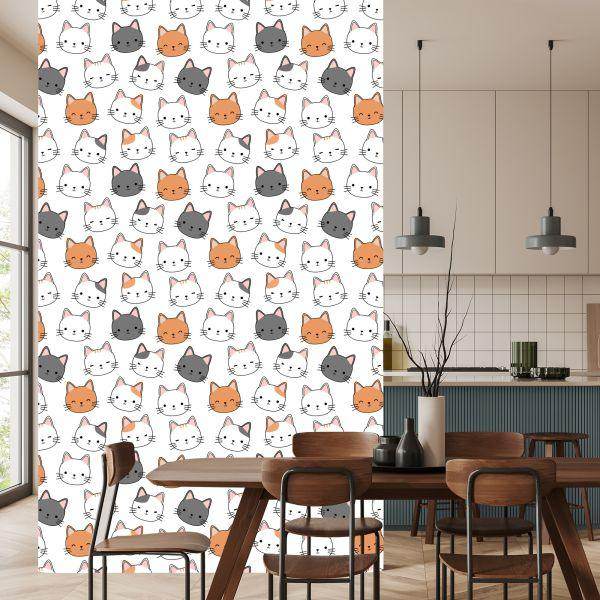 Behang Voor Kinderen - Kleine Katten - Afbeelding 4