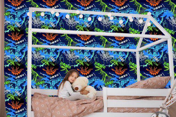 Behang Dinosaurussen Dieren Kinderkamer - Afbeelding 7