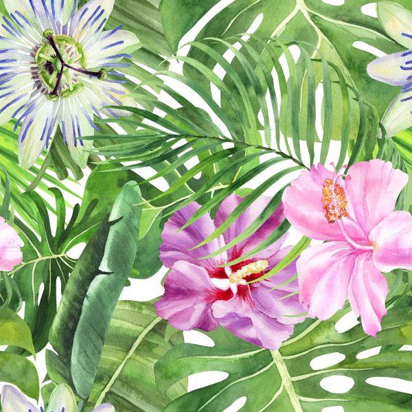 Behang Veelkleurige Bloemen - Afbeelding 2