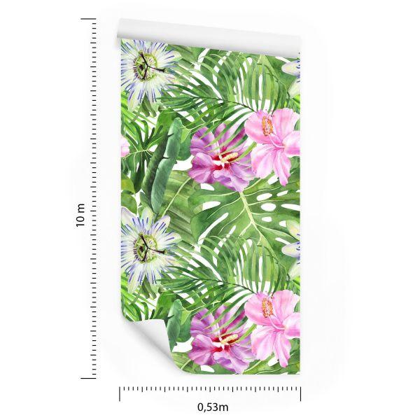 Behang Veelkleurige Bloemen - Afbeelding 8