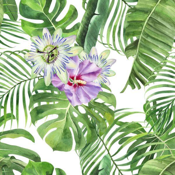 Behang Exotische Bladeren - Afbeelding 2