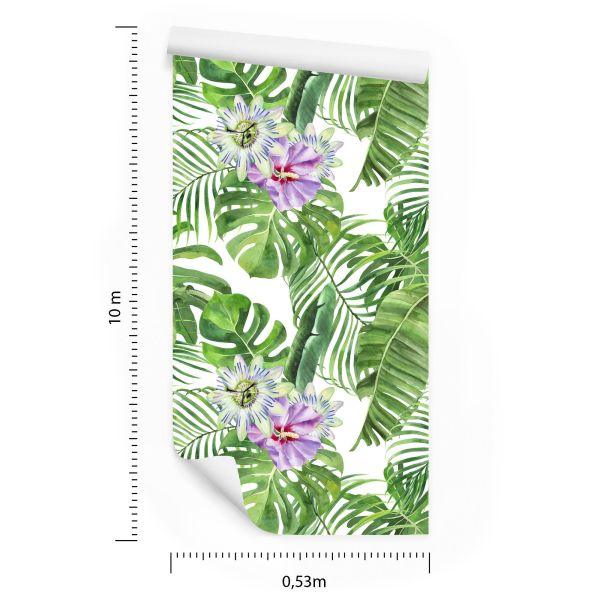 Behang Exotische Bladeren - Afbeelding 8