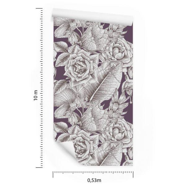 Behang Rozen Door W. - Afbeelding 8