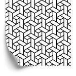 Behang Geometrisch Patroon - Optisch