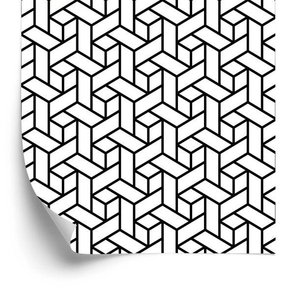 Behang Geometrisch Patroon - Optisch