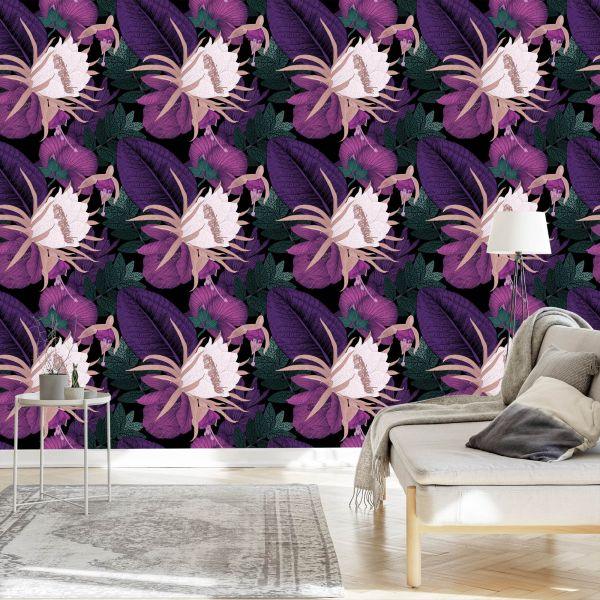 Behang Bloem Thema - Afbeelding 3