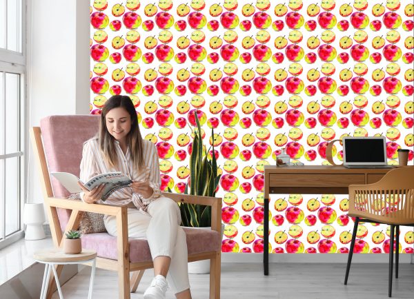 Behang Appels Fruit Voor Eetkeuken - Afbeelding 7