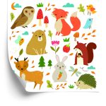 Behang Voor Kinderen - Bosdieren