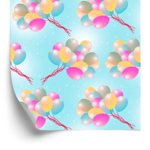 Behang Ballonnen Op Stippen Achtergrond
