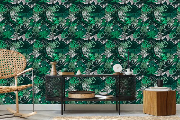 Behang Palm Banaan Monstera Bladeren - Afbeelding 5