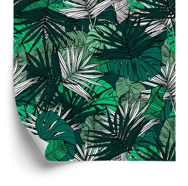 Behang Palm Banaan Monstera Bladeren