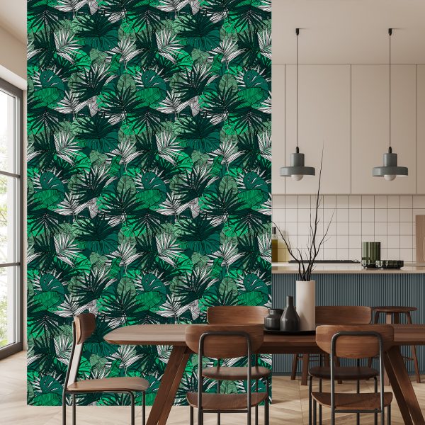 Behang Palm Banaan Monstera Bladeren - Afbeelding 4