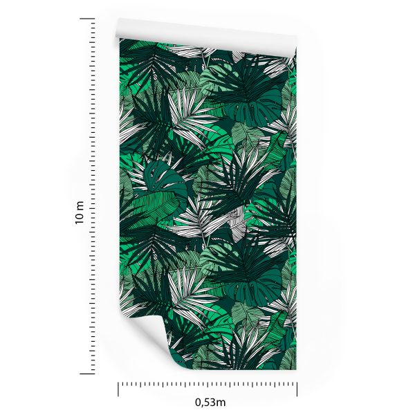 Behang Palm Banaan Monstera Bladeren - Afbeelding 8