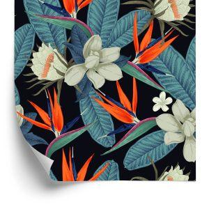 Behang Kleurrijke Hemelse Bloemen