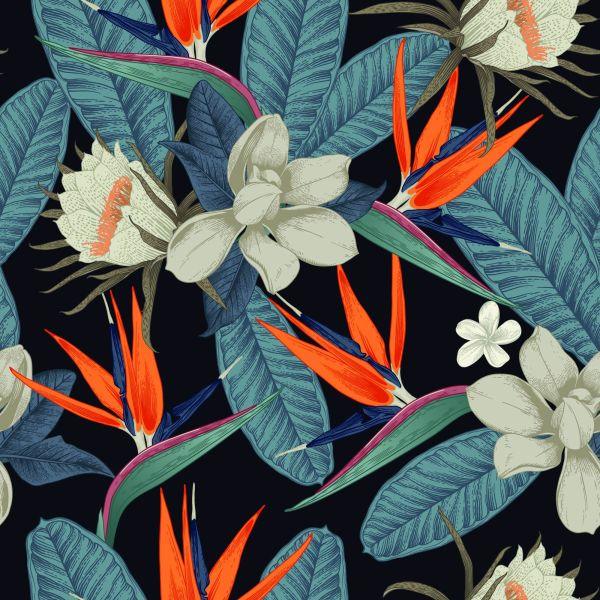 Behang Kleurrijke Hemelse Bloemen - Afbeelding 2