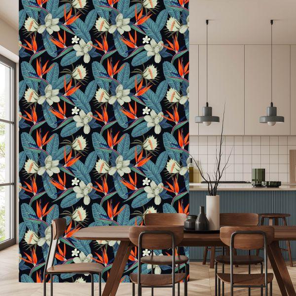 Behang Kleurrijke Hemelse Bloemen - Afbeelding 4