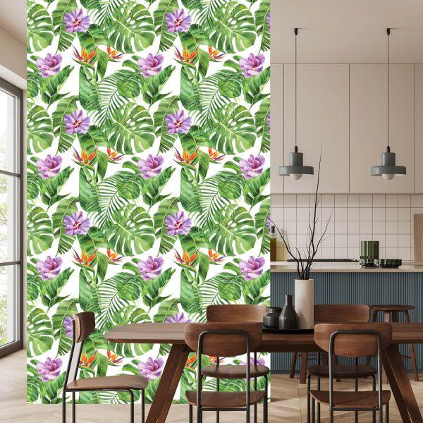 Behang Prachtige Exotische Bloemen - Afbeelding 4