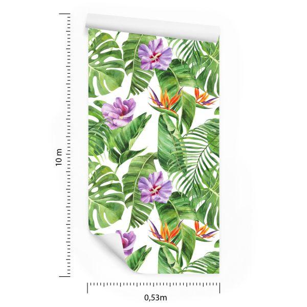 Behang Prachtige Exotische Bloemen - Afbeelding 8