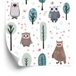 Behang Uilen Tussen Planten