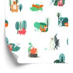 Behang Voor Kinderen, Dieren In De Scandinavische Stijl