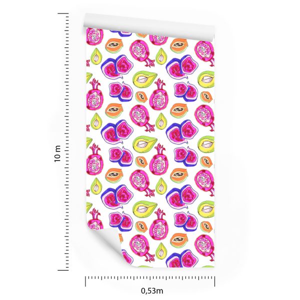 Behang Kleurrijk Fruit Voor Eetkeuken - Afbeelding 8