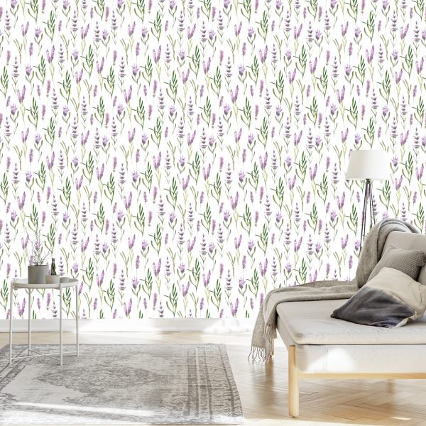 Behang Lavendel - Afbeelding 3